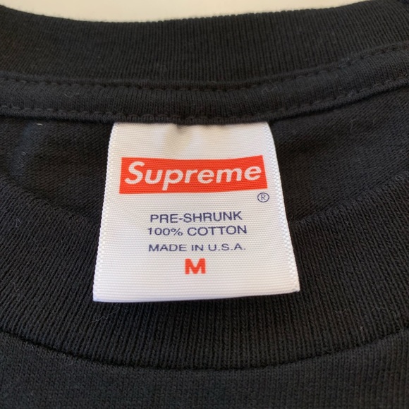 supreme fonts tee